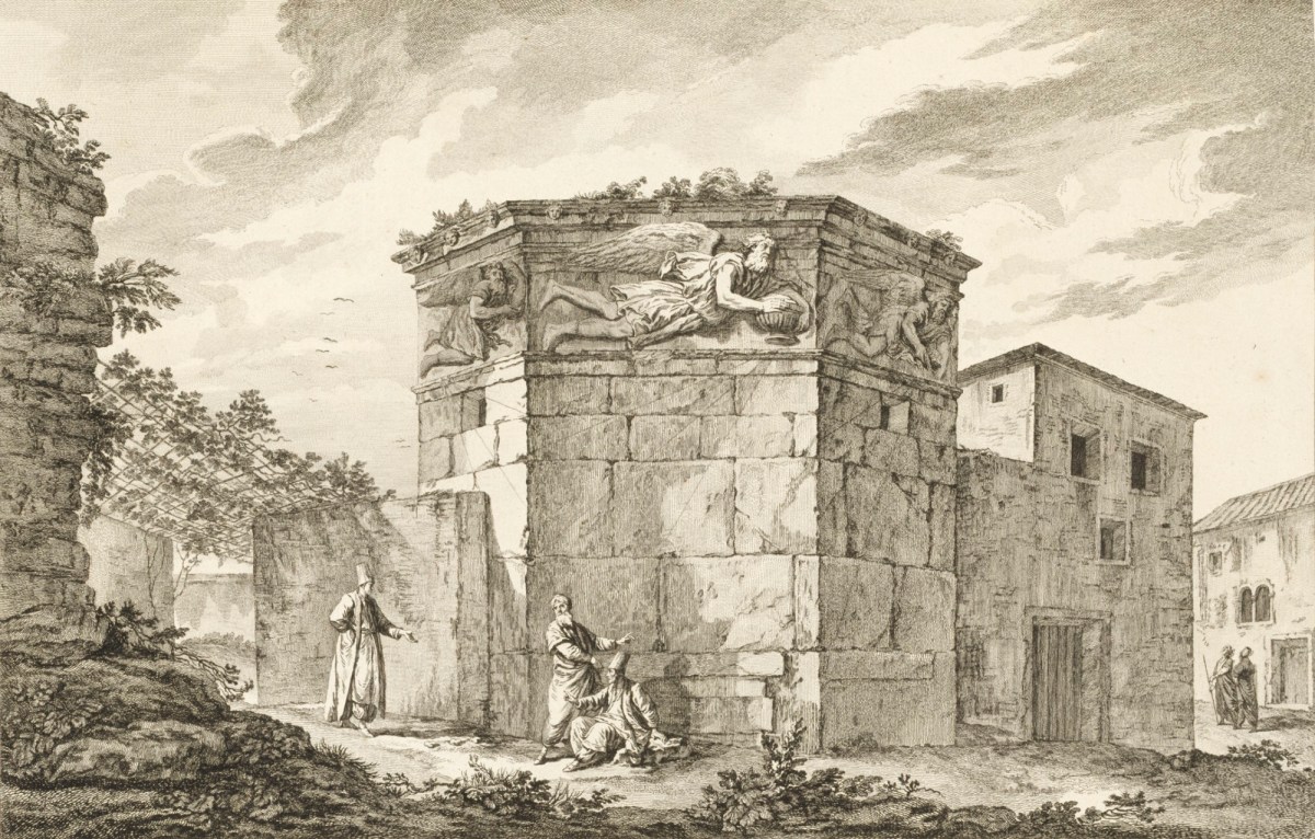 Julien-David Le Roy, View of the Tower of the Winds, Athens