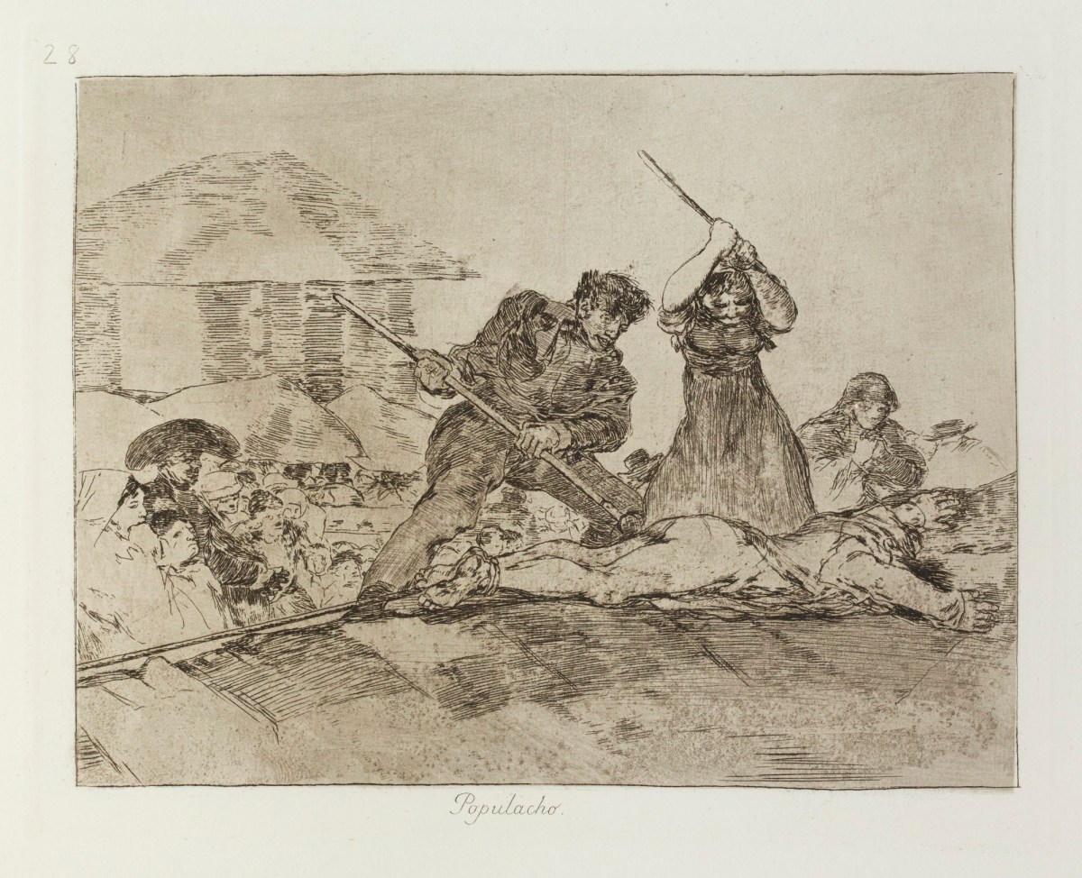 Francisco Goya, 'Populacho.'