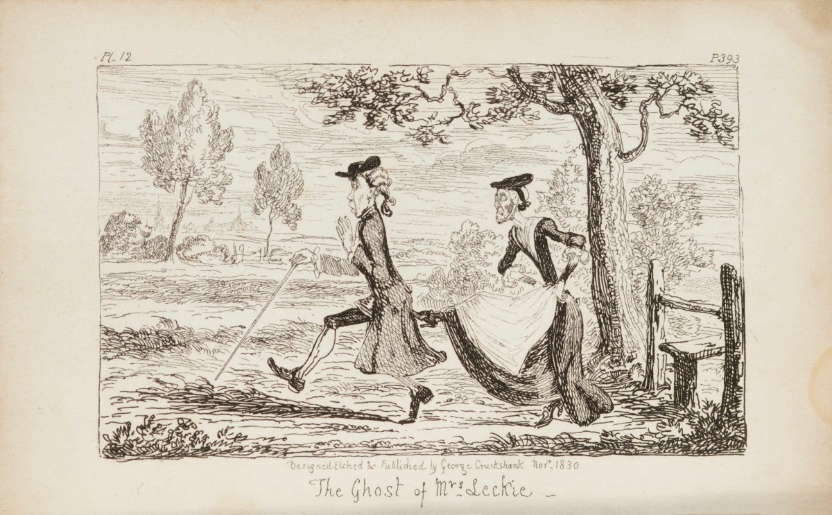 George Cruikshank, The Ghost of Mrs Leckie