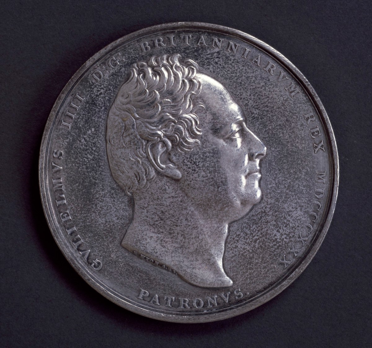 William Wyon RA, Royal Academy Schools, silver medal presented to Henry Le Jeune for nine drawings from the antique, 1837