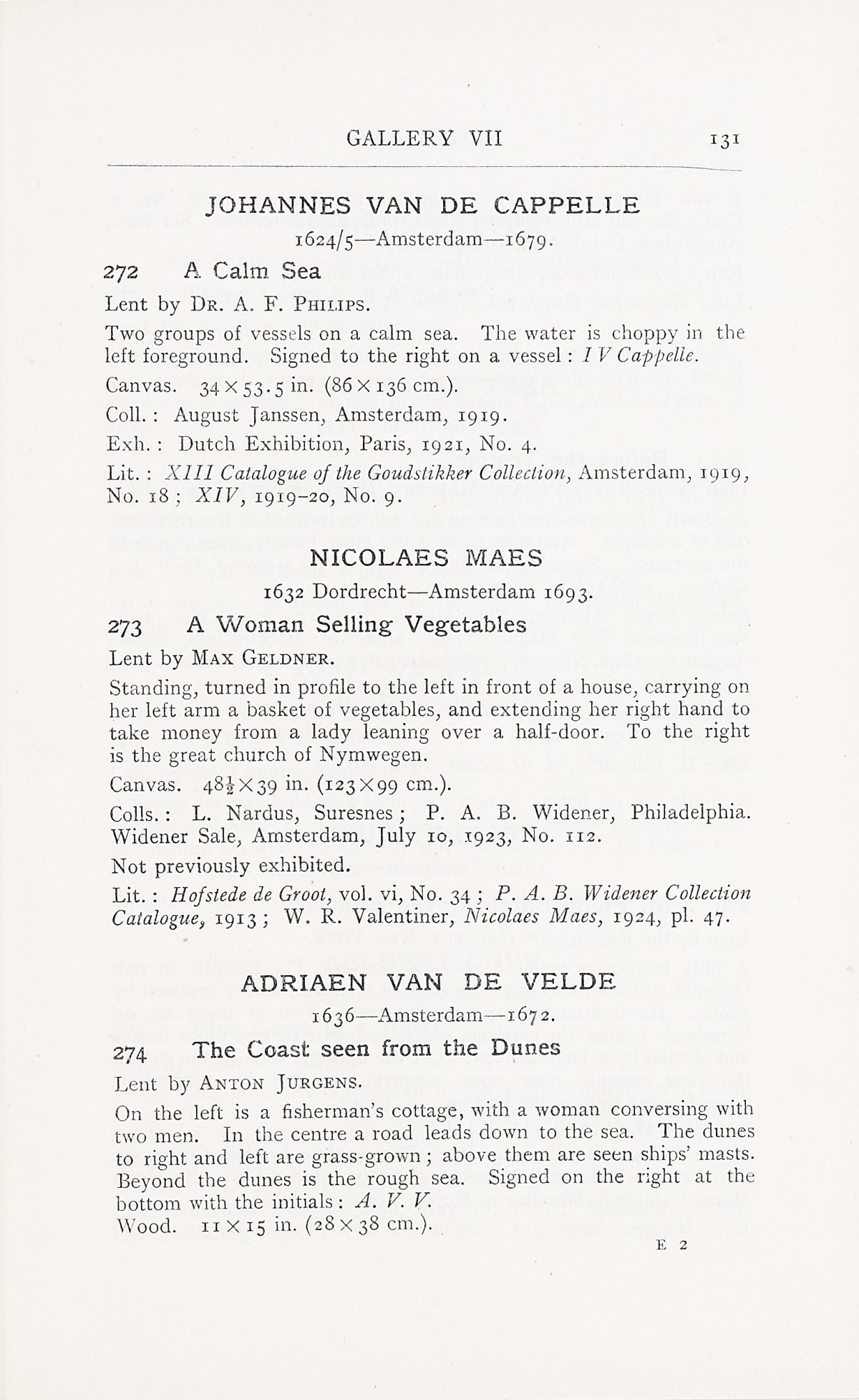 Page 135 of 1929 - Exhibition of Dutch Art 1450-1900