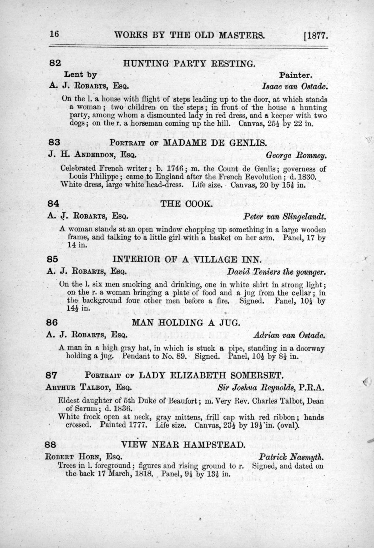 Page 16 of 1877 - Old Masters and deceased masters of the British School