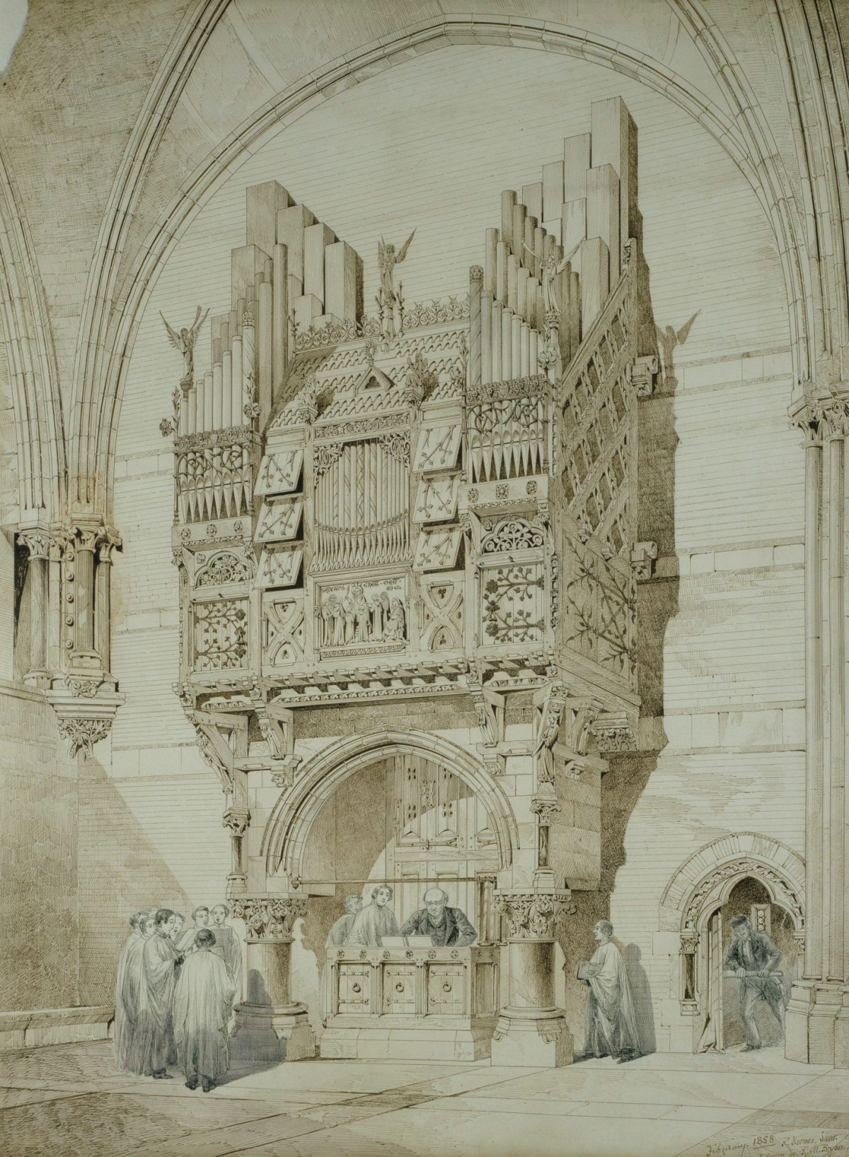 Richard Norman Shaw RA, Design for an organ