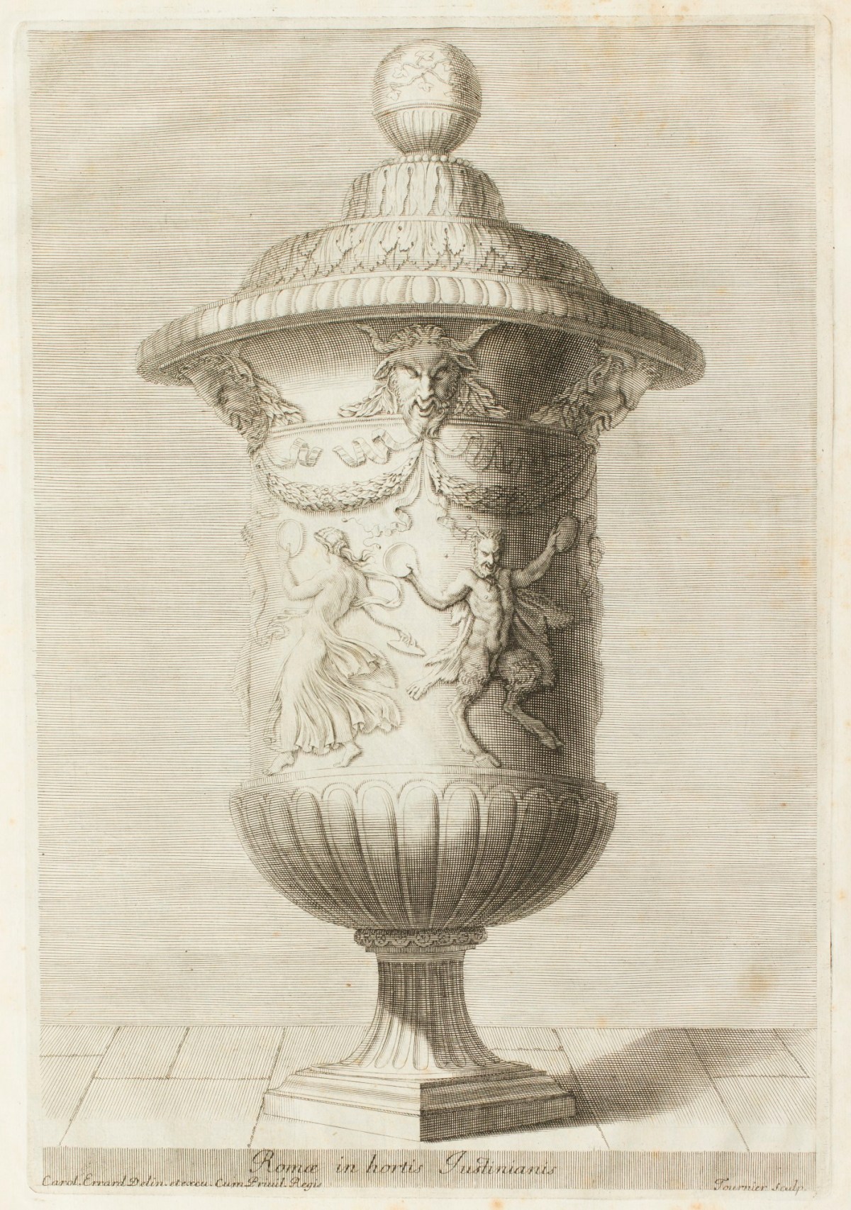 Charles Errard le fils, Vase with Bacchanalian scene.