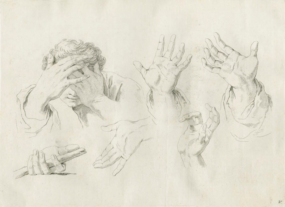 Giovanni Battista Piazzetta, Studies of hands