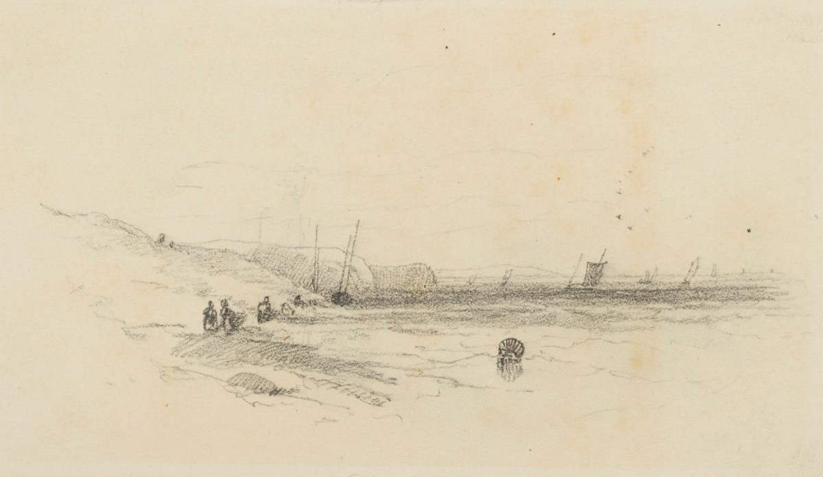 Thomas Creswick RA, A coastal scene