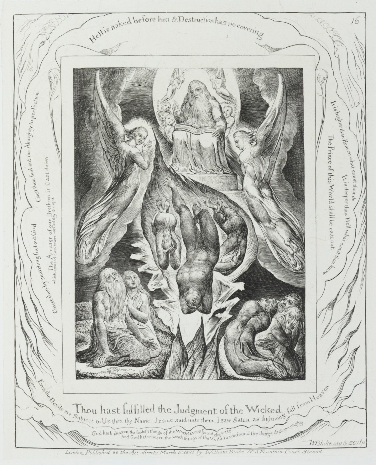 William Blake, 'Thou hast fulfilled the Judgement of the Wicked'