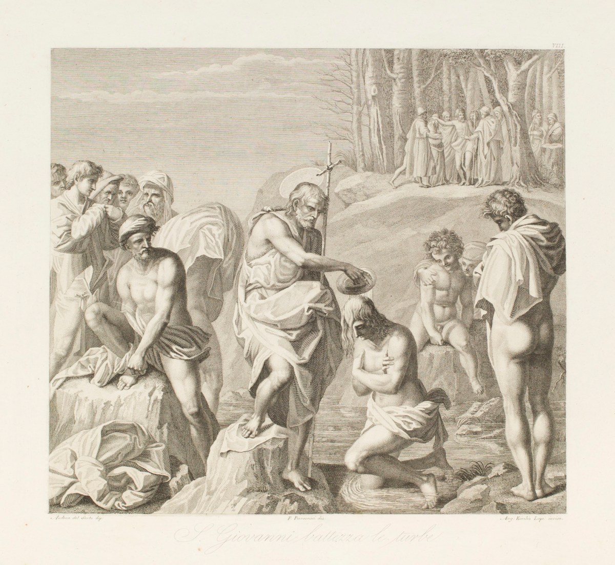 Andrea del Sarto, Saint John blessing the multitude.