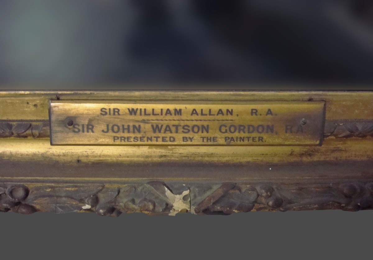 Unknown, Frame for Sir John Watson Gordon RA 'Portrait of Sir William Allan, R.A.'