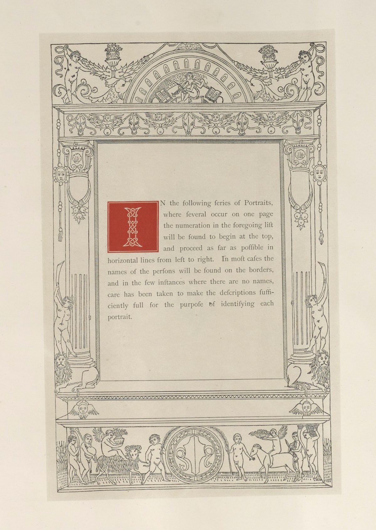 Unknown, Illustrated border and initial of note