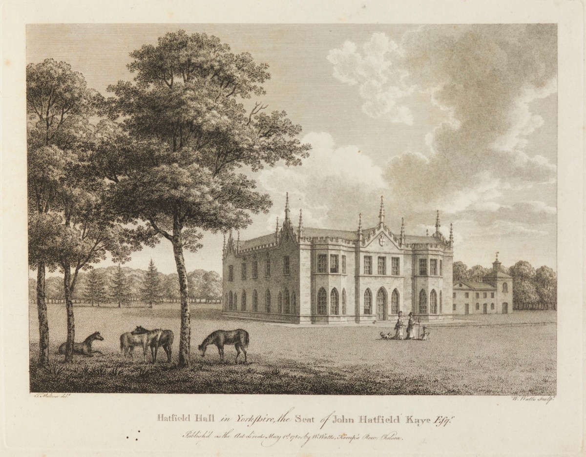 Thomas Malton the younger, Hatfield Hall in Yorkshire, the seat of John Hatfield Kaye Esq.