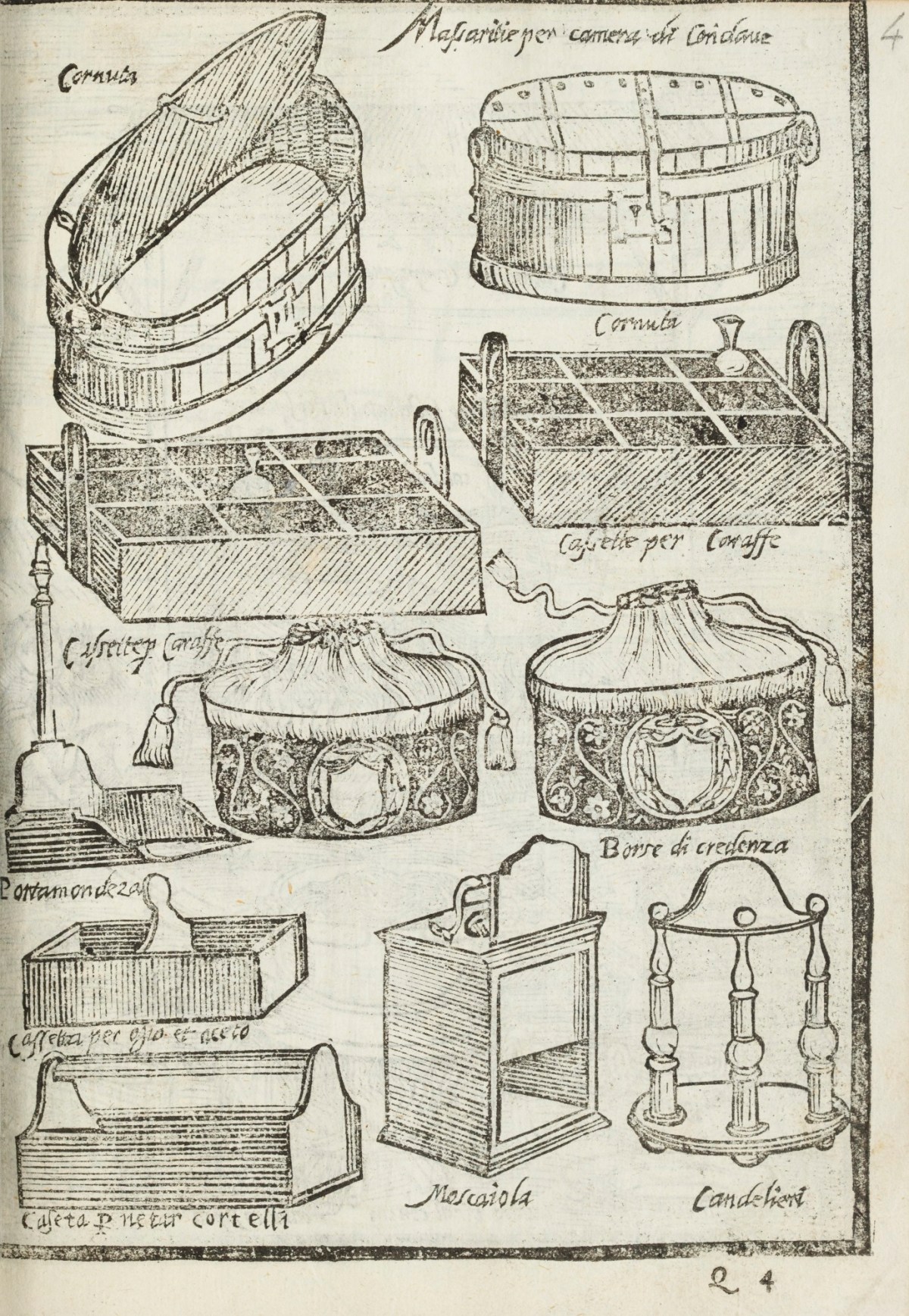 Unsigned, Designs of cases, boxes and other storage equipment.