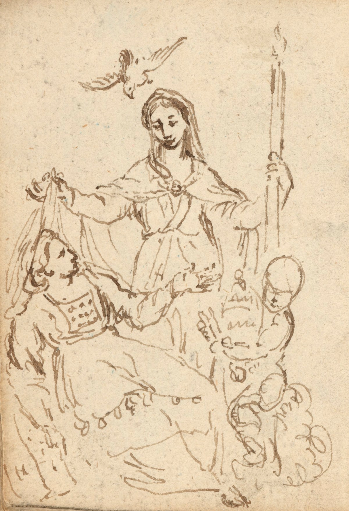 Benjamin West PRA, Leaf from a sketchbook