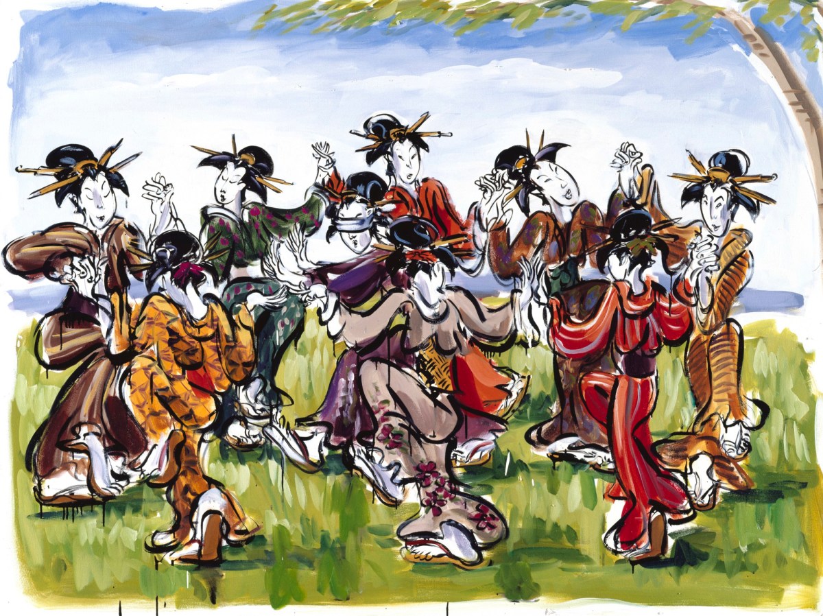 Lisa Milroy RA, Frolicking Geishas