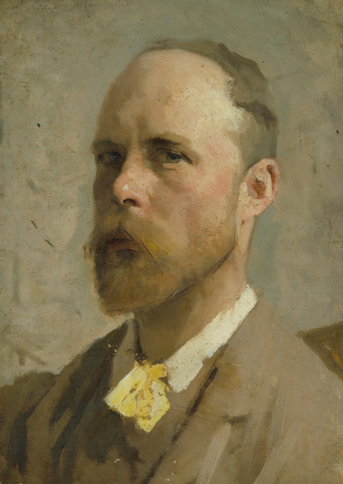 Sir George Clausen RA, Study for a self-portrait