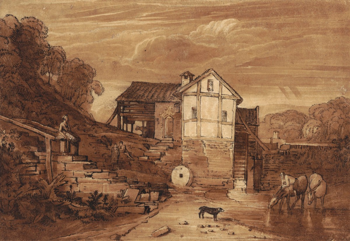 John Homes Smith, Sketch after Turner's 'Water Mill'