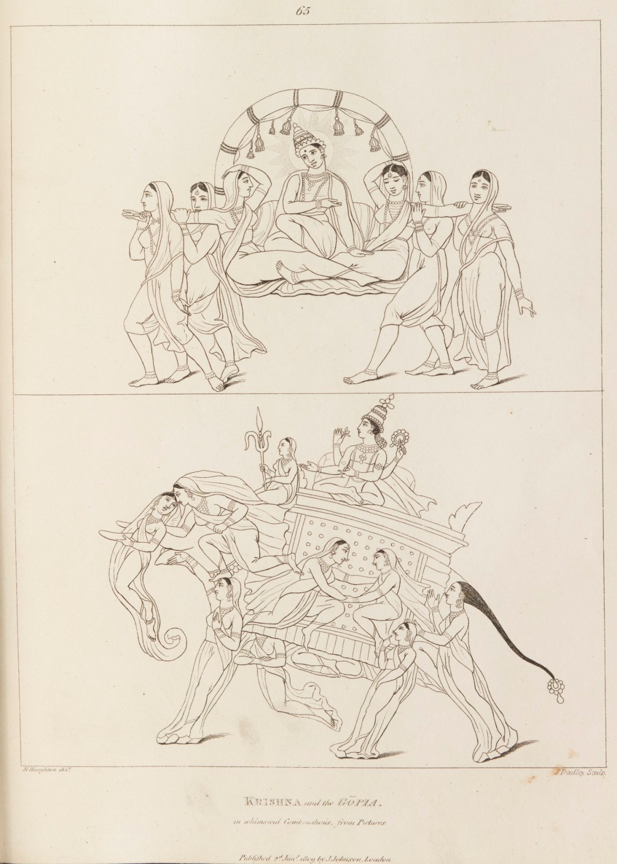 Matthew Haughton and Moses Haughton the younger, Krishna and Gopis