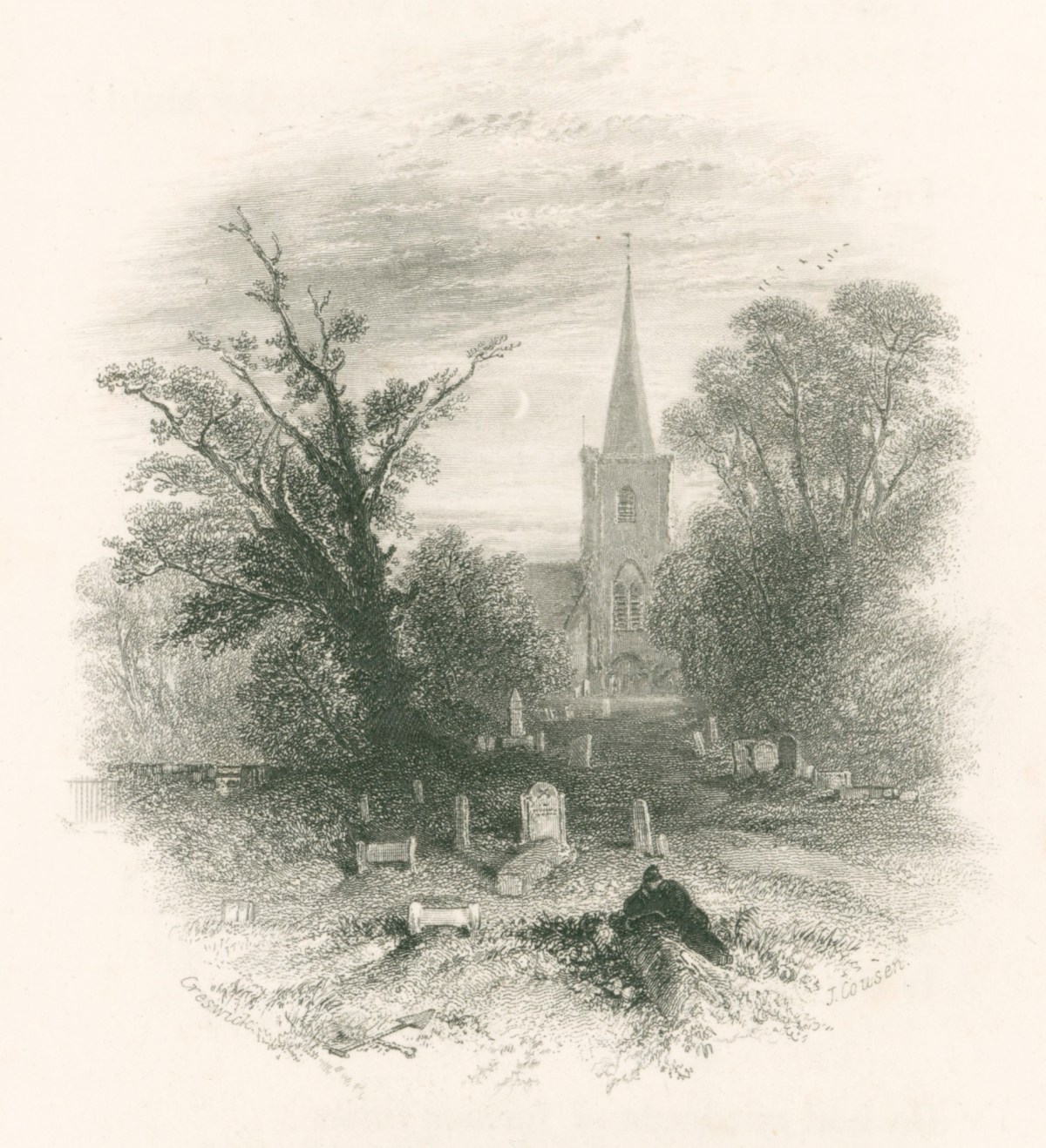 Thomas Creswick RA, The Village Churchyard