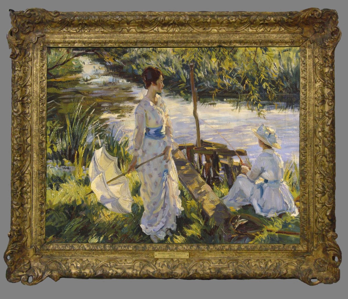 Unknown, Frame for Wilfred de Glehn RA 'Fishing'