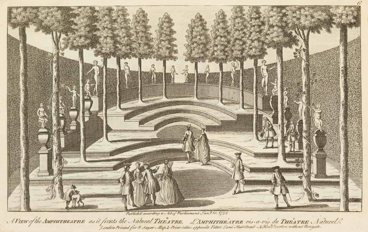 Johann Sebastian Müller, A view of the amphitheatre as it fronts the natural theatre.