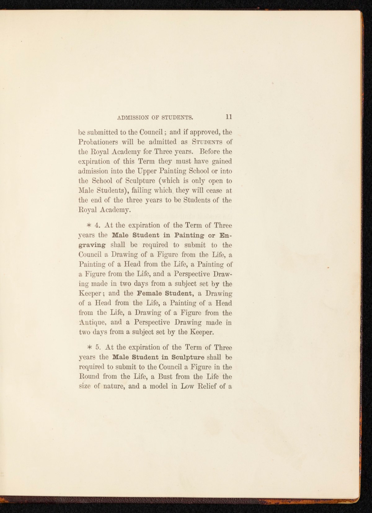 Sir Lawrence Alma-Tadema RA, A copy of the RA Laws as relating to the Schools, annotated and with sketches by Alma-Tadema