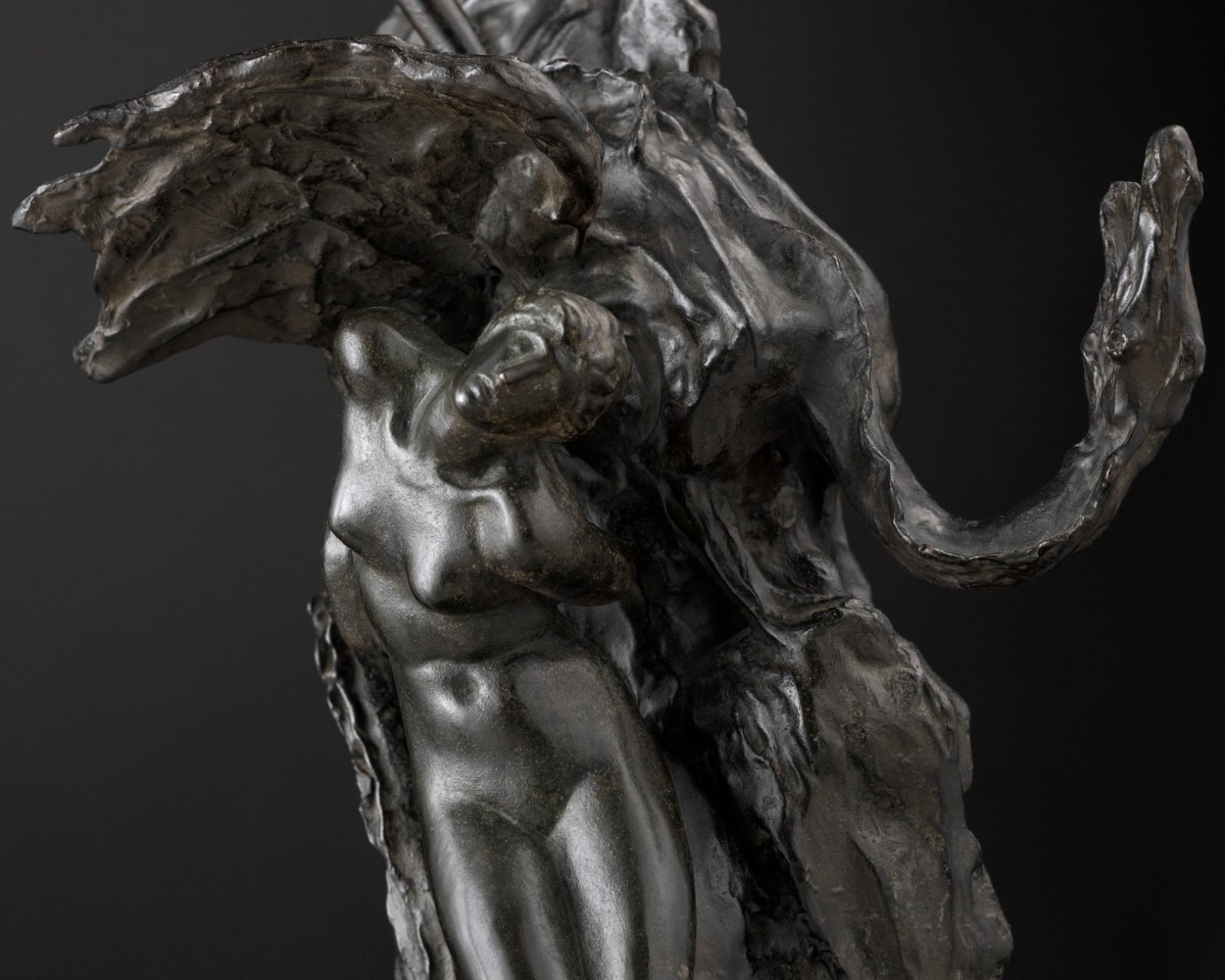 Lord Leighton PRA, Sketch model of Perseus, Pegasus and Andromeda for 'Perseus and Andromeda'