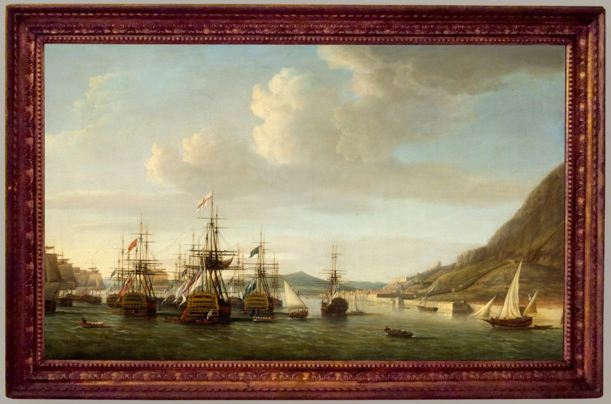 Unknown, Frame for Dominic Serres the Elder RA 'Gibraltar relieved by Sir George Rodney, 1780'