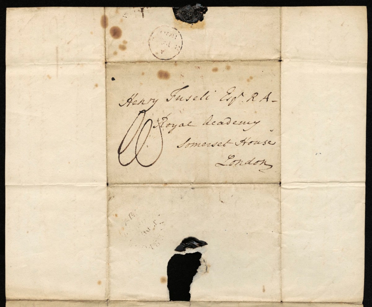 , W. Roscoe, Allerton, to Henry Fuseli