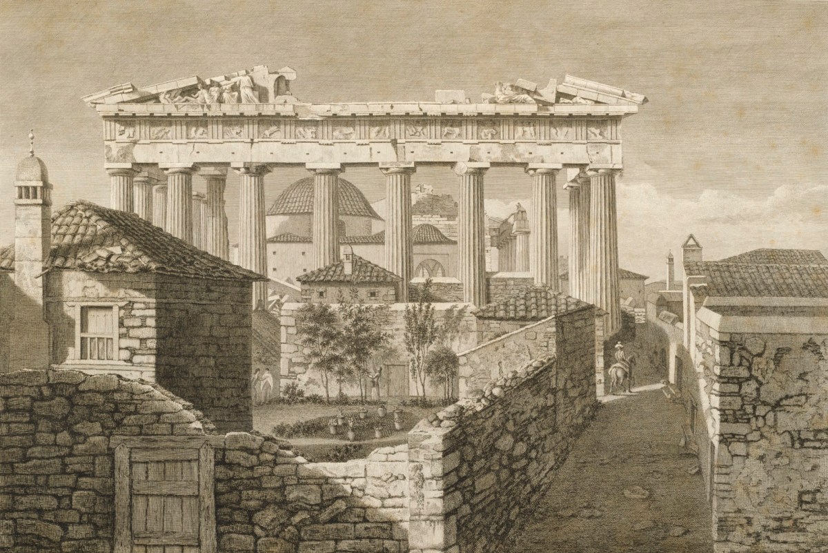 James Stuart, View of the Eastern Front of the Parthenon