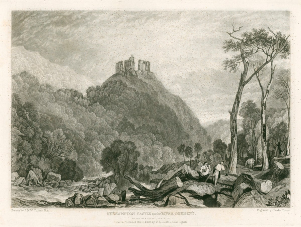 J.M.W. Turner RA, Okehampton Castle on the River Okement