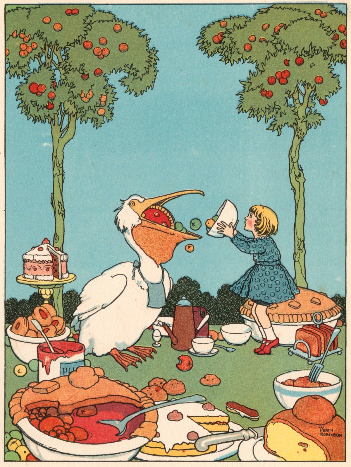 William Heath Robinson, 'The Pelican made no end of a breakfast'