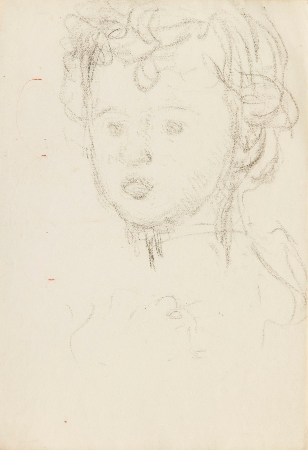 Sir George Clausen RA, Sketch of a head for the portrait of Mervyn, son of Sir J. Herbert Roberts Bt.