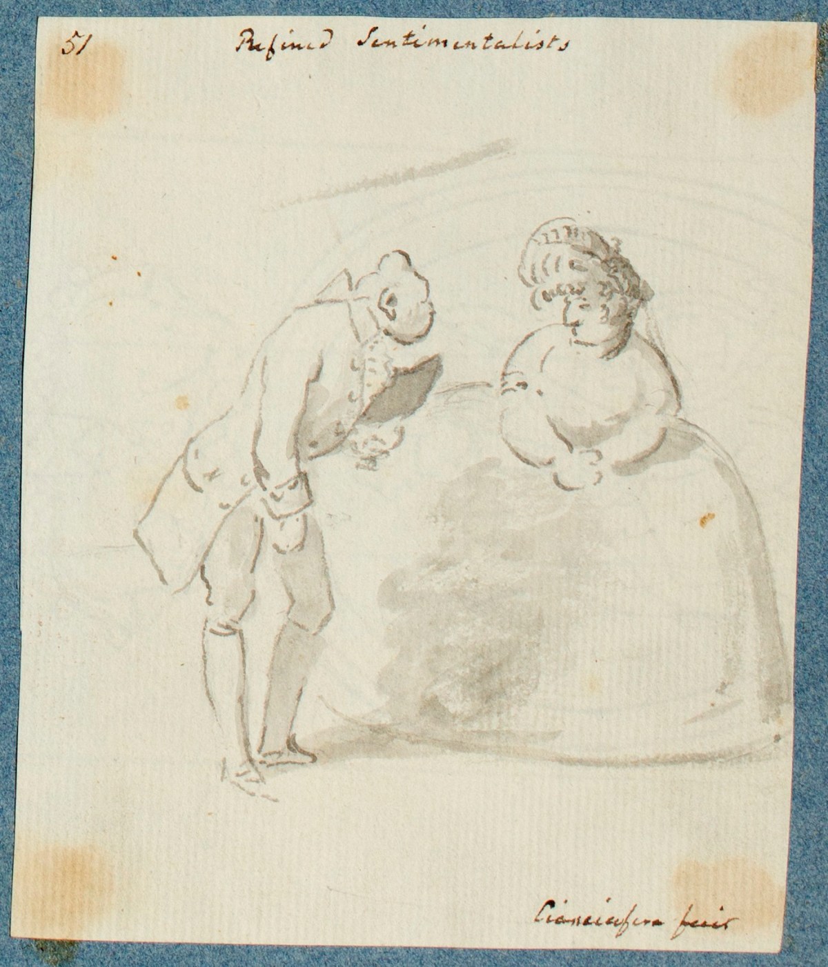 George Dance RA, Refined sentimentalists