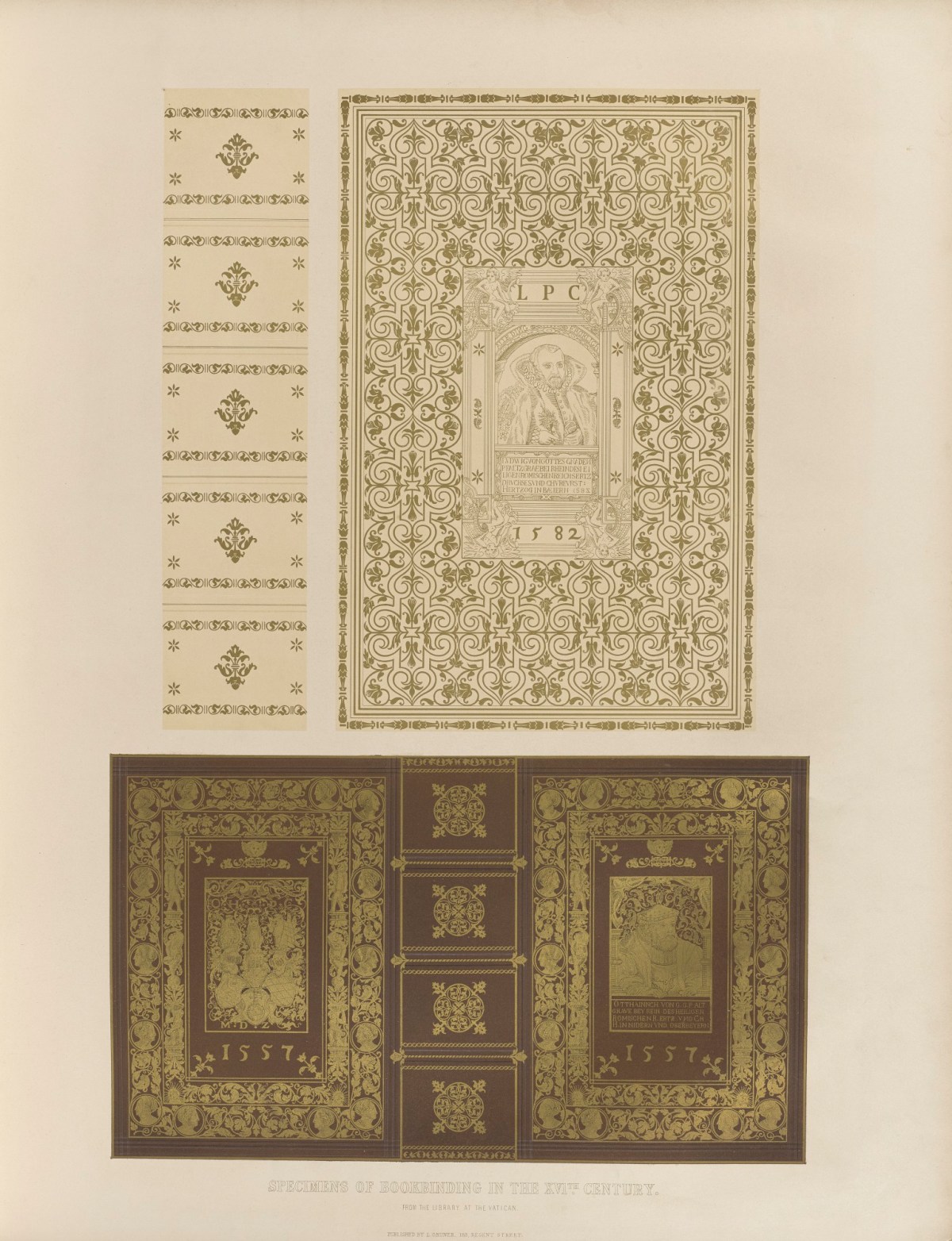 Ludwig Gruner, Specimen of bookbinding in the 16th century