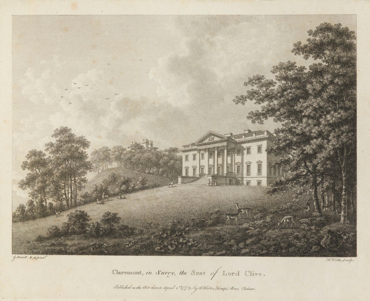 George Barret RA, Claremont in Surry, the seat of Lord Clive