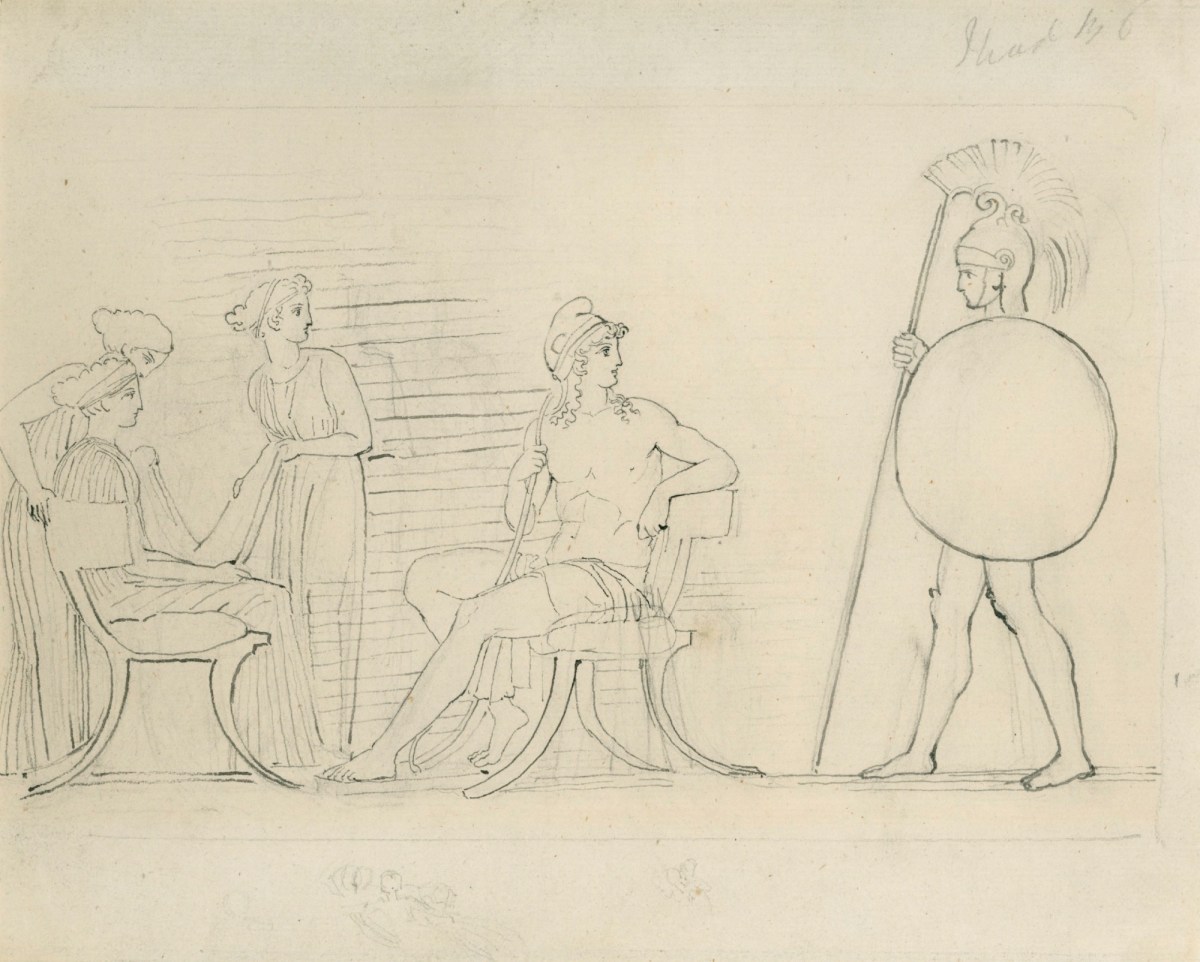 John Flaxman RA, Hector Chiding Paris