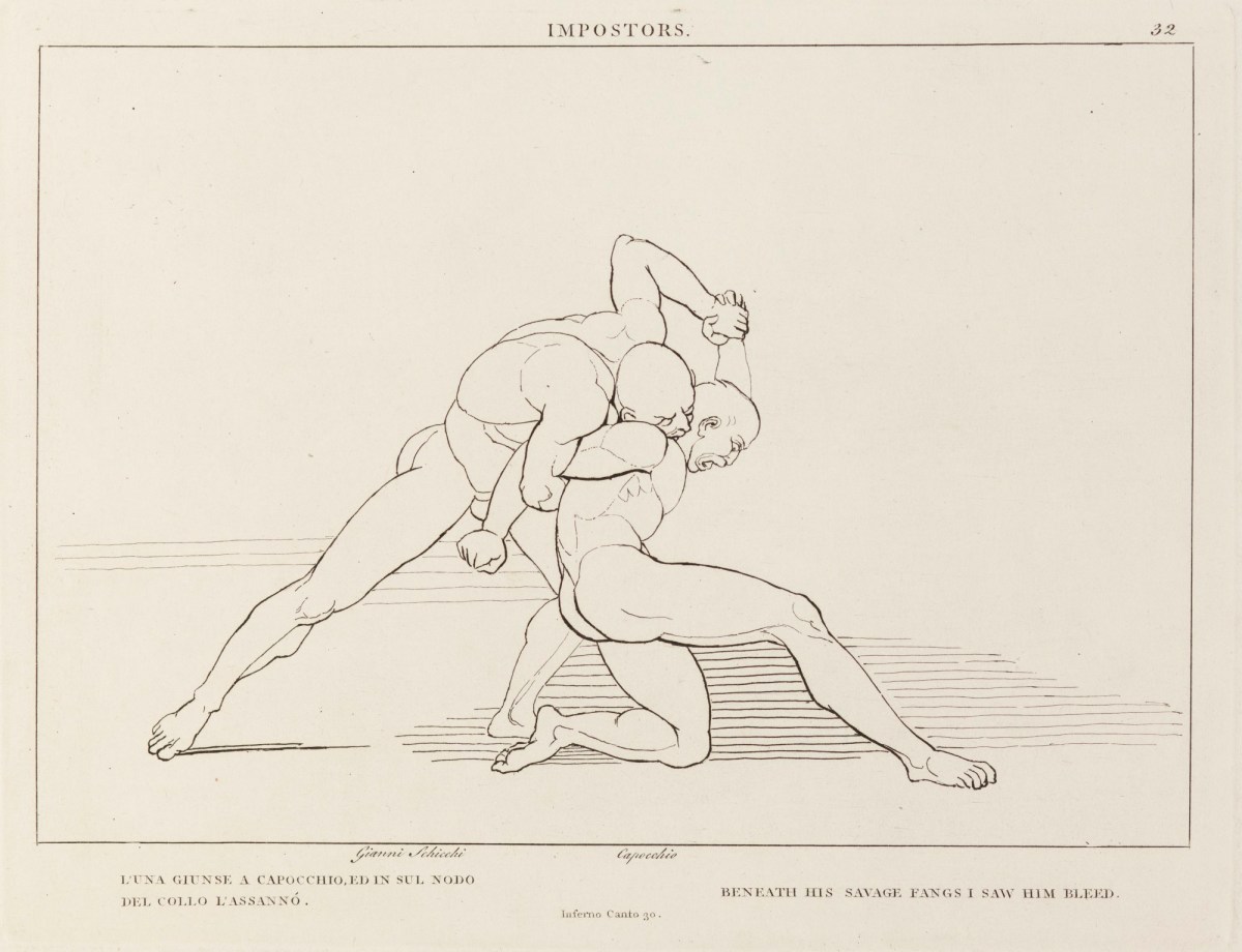 John Flaxman RA, 'Impostors' (from The Divine Comedy)