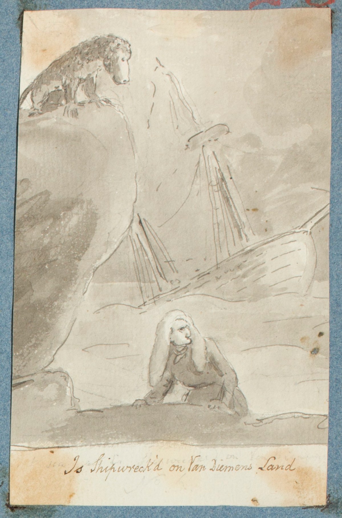 George Dance RA, Is shipwreck'd on Van Diemen's Land