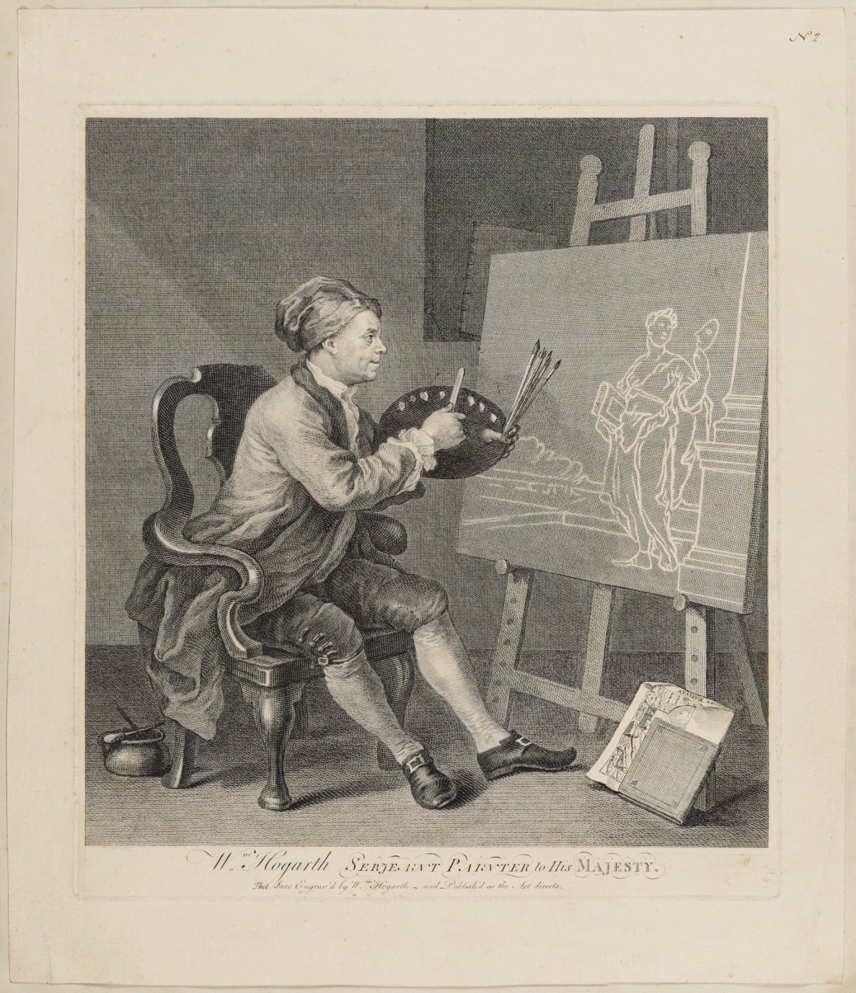 William Hogarth, Hogarth Painting the Comic Muse