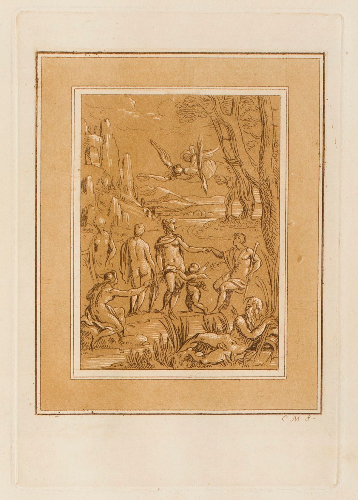 Conrad Martin Metz, The Judgement of Paris in a landscape
