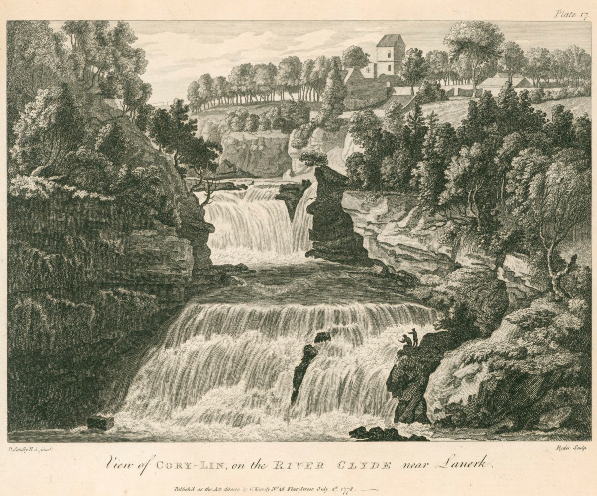 Paul Sandby RA, View of Cory Lin on the River Clyde