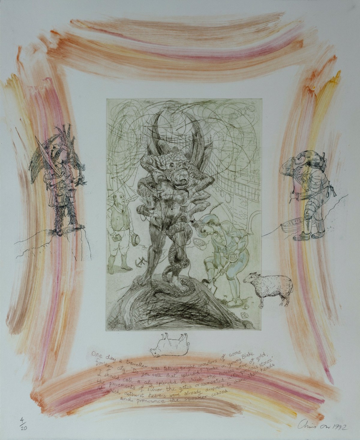 Chris Orr RA, The Life of W. Blake 'The Six Foot Serpent'