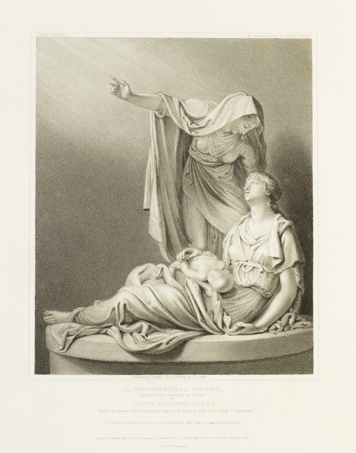 Joseph Nollekens RA, A Monumental Group after a sculpture by Joseph Nollekens RA