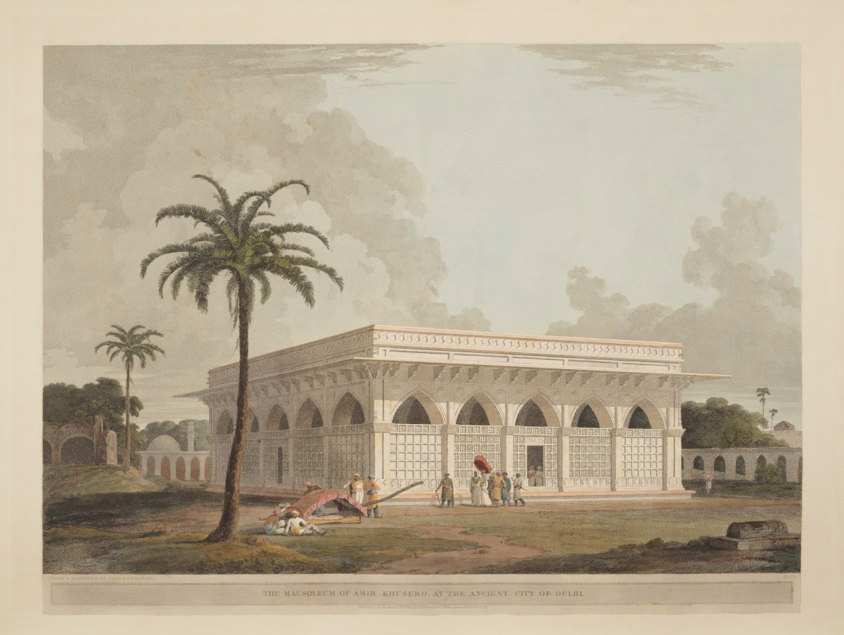 Thomas Daniell RA, The Mausoleum of Amir Khusero, at the Ancient city of Delhi
