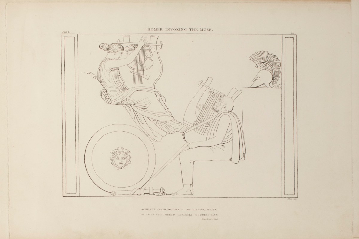 John Flaxman RA, Homer invoking the Muse