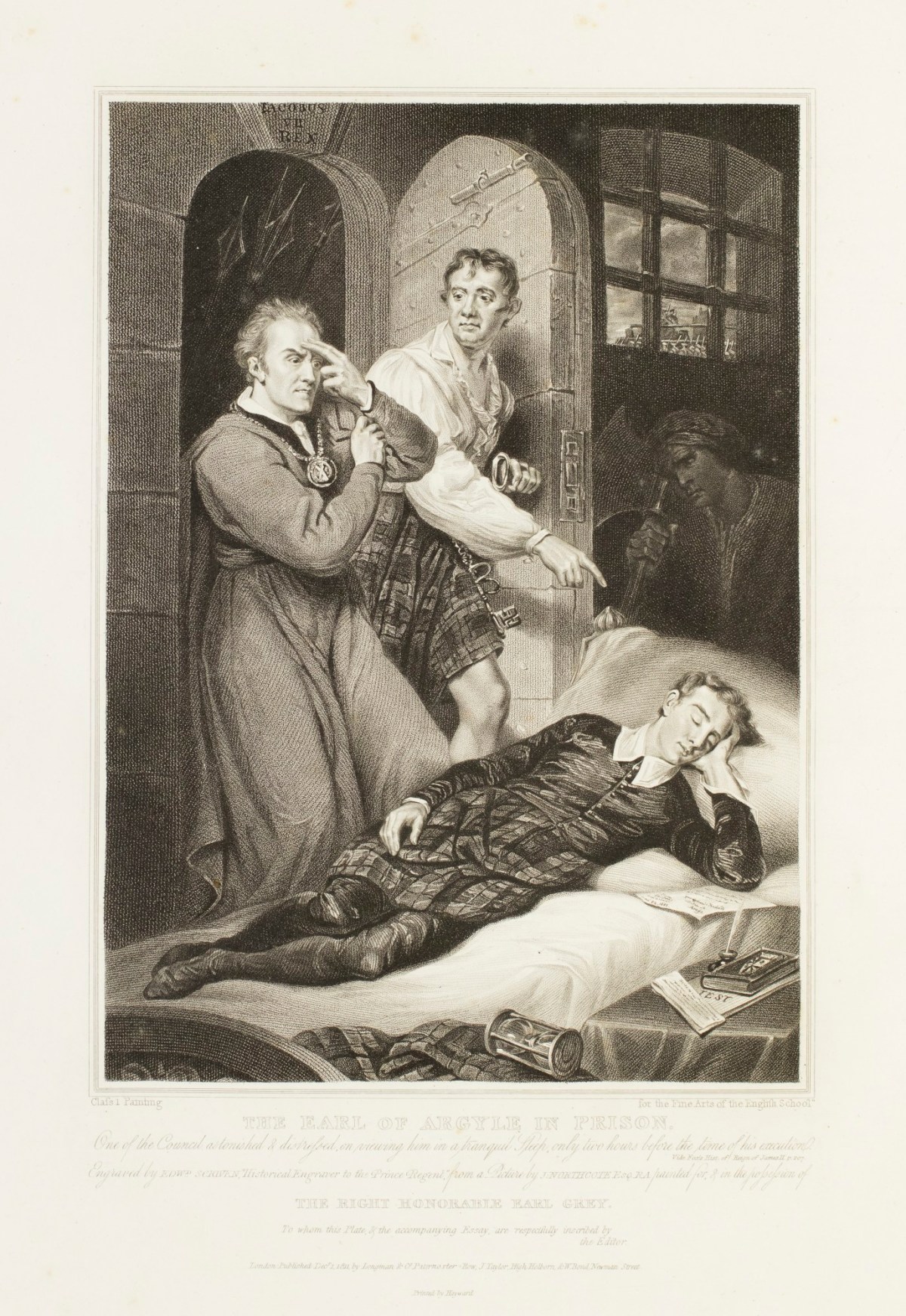 James Northcote RA, The Earl of Argyle in Prison.