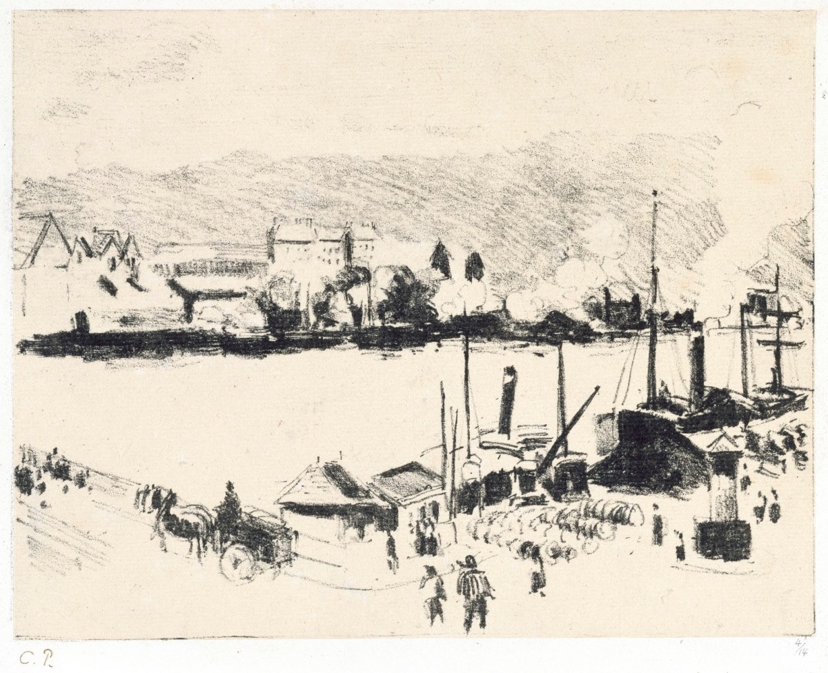 Camille Pissarro, Quai Boieldieu, à Rouen