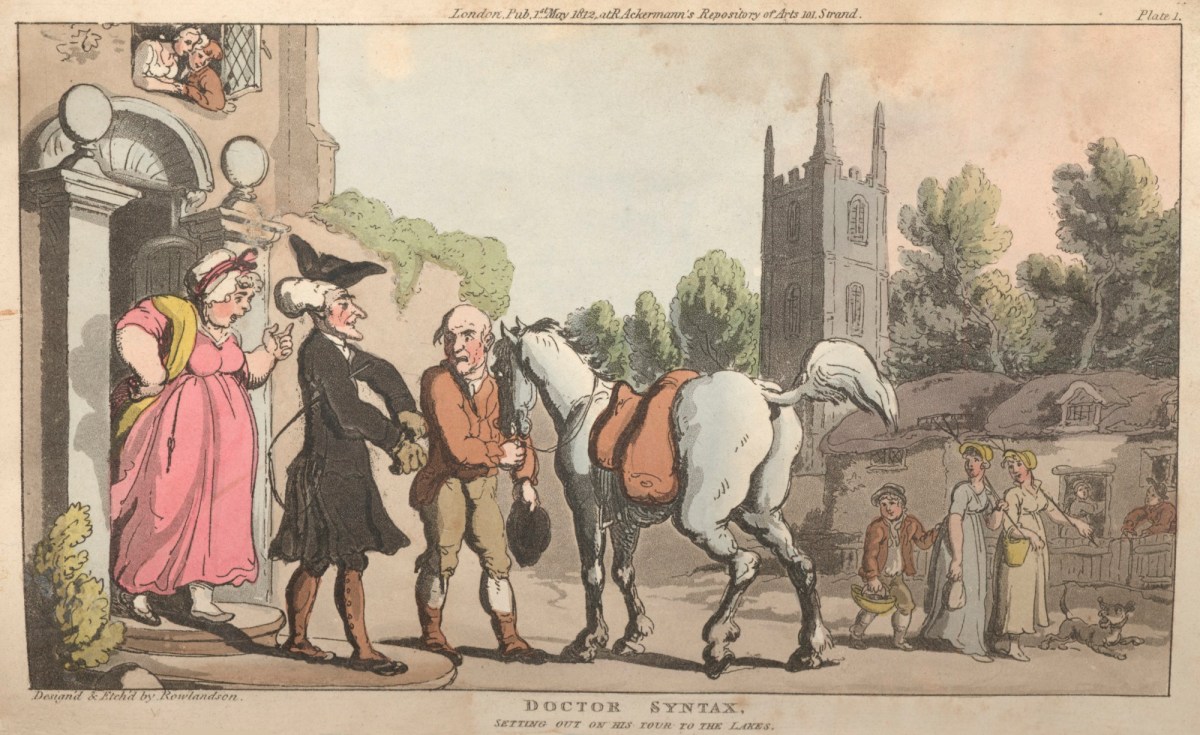 Thomas Rowlandson, Doctor Syntax setting out on his tour of the lakes