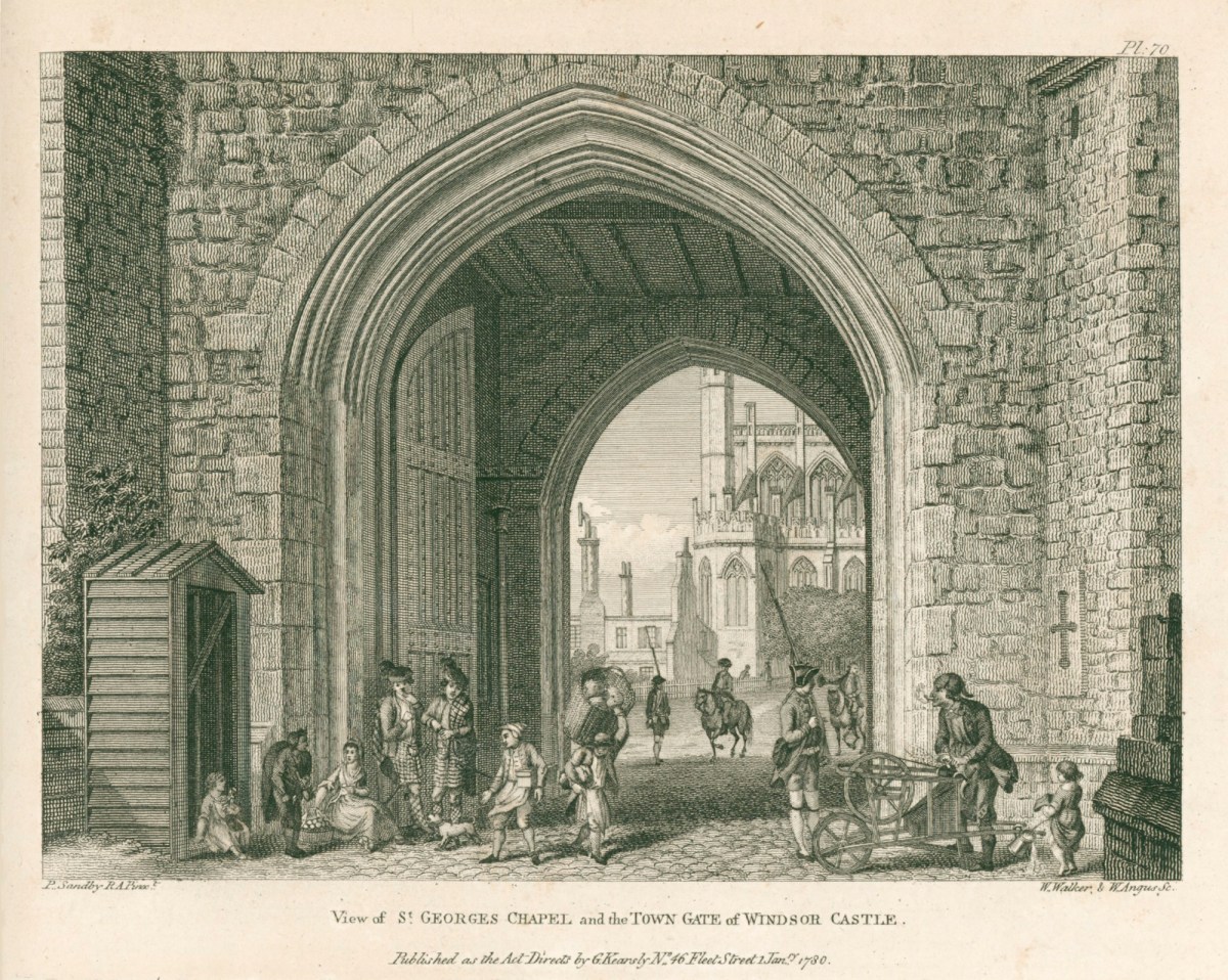 Paul Sandby RA, View of St George's Chapel and the Town Gate of Windsor Castle