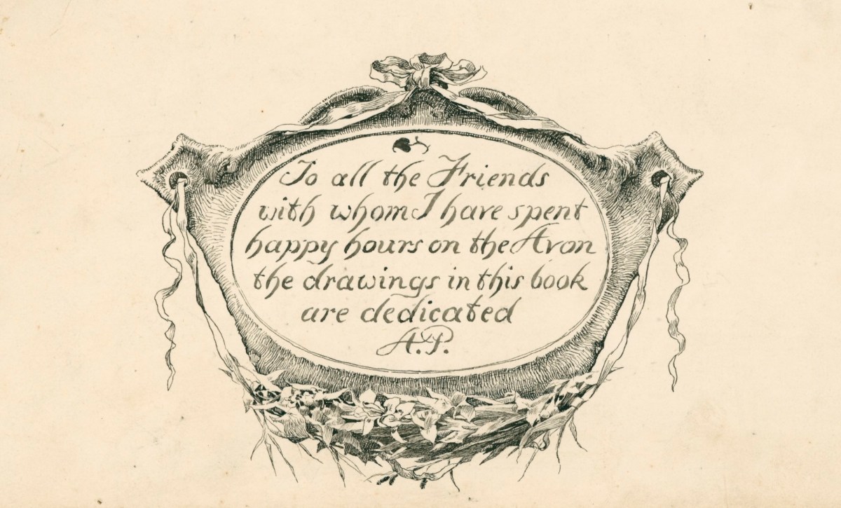Alfred Parsons RA, Design for a frontispiece or a label to accompany The Warwickshire Avon